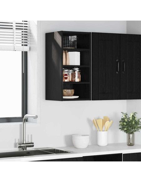 Armadio pensile Riga Rovere nero 30 x 29,5 x 60 cm