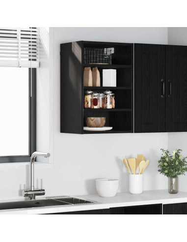 Armadio pensile Riga Rovere nero 40 x 29,5 x 60 cm