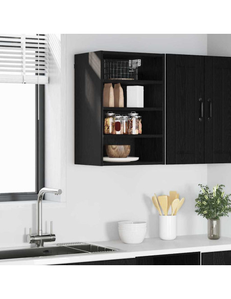 Armadio pensile Riga Rovere nero 40 x 29,5 x 60 cm