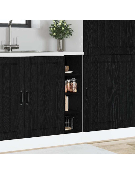 Base per Cucina Riga Rovere nero 20 x 44,5 x 81,5 cm