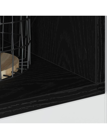 Base per Cucina Riga Rovere nero 30 x 44,5 x 81,5 cm