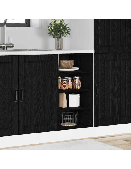 Base per Cucina Riga Rovere nero 40 x 44,5 x 81,5 cm