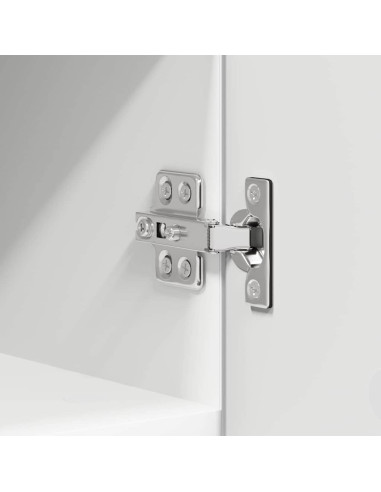 Armadio pensile con porta Riga 2 pcs Bianco 30 x 31 x 40 cm