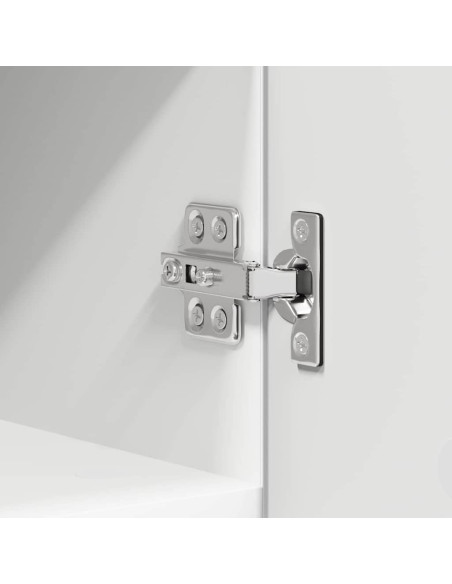 Armadio pensile con porta Riga 2 pcs Bianco 30 x 31 x 40 cm