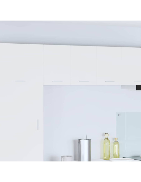 Armadio pensile con porta Riga 2 pcs Bianco 30 x 31 x 40 cm