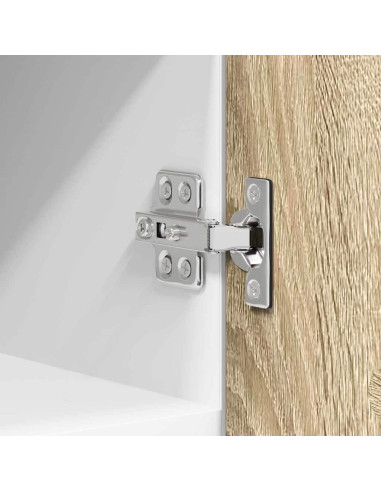 Armadio pensile con porta Riga 2 pcs Quercia Sonoma e Bianca