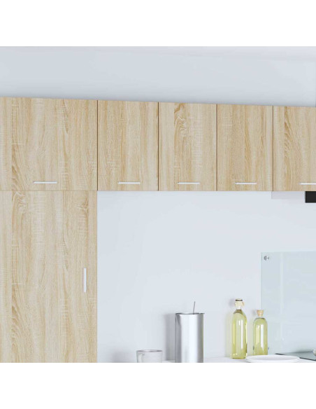 Armadio pensile con porta Riga 2 pcs Quercia Sonoma e Bianca