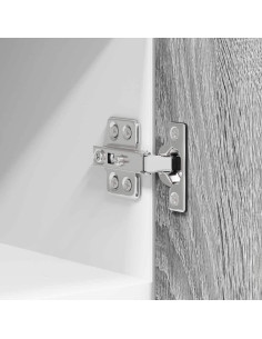 Armadio pensile Riga Grigio Sonoma e Bianco 30 x 31 x 40 cm 2