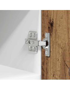 Armadio pensile Riga Rovere Affumicato e Bianco 30 x 31 x 40 cm 2