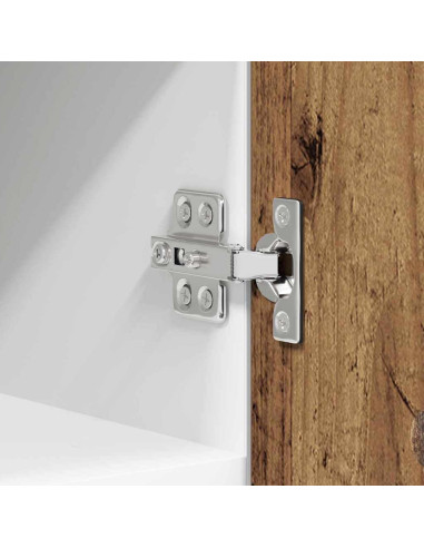 Armadio pensile Riga Rovere Affumicato e Bianco 30 x 31 x 40 cm