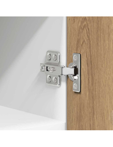 Armadio pensile Riga Rovere Artigiano e Bianco 30 x 31 x 40 cm