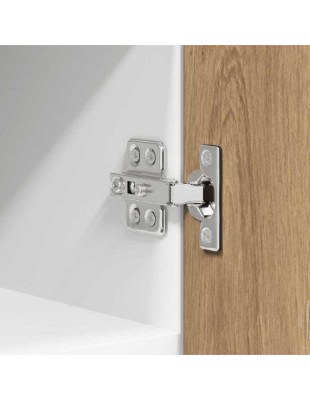 Armadio pensile Riga Rovere Artigiano e Bianco 30 x 31 x 40 cm