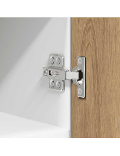 Armadio pensile con porta Riga 2 pcs Rovere Artigiano e Bianco 2