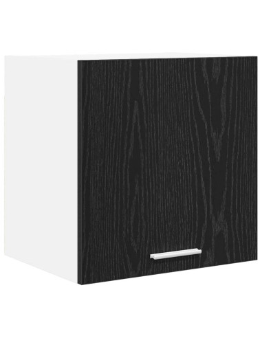 Armadio pensile con porta Riga 2 pcs Rovere Affumicato e Bianco