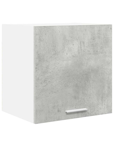 Armadio pensile con porta Riga 2 pcs Grigio Cemento e Bianco