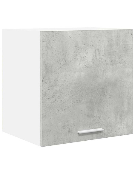 Armadio pensile con porta Riga 2 pcs Grigio Cemento e Bianco