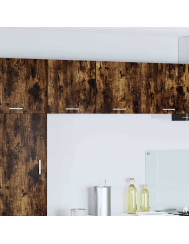 Armadio pensile Riga Rovere Affumicato e Bianco 40 x 31 x 40 cm