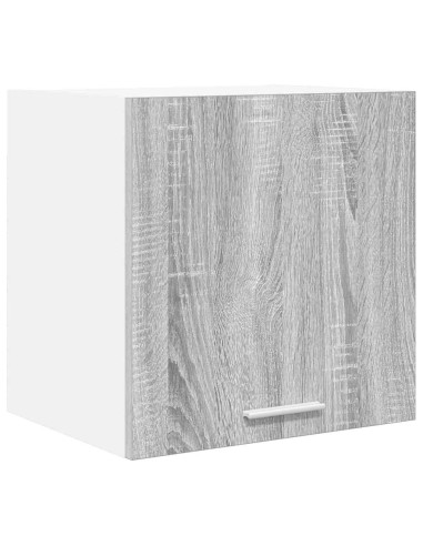 Armadio pensile con porta Riga 2 pcs Grigio Sonoma e Bianco