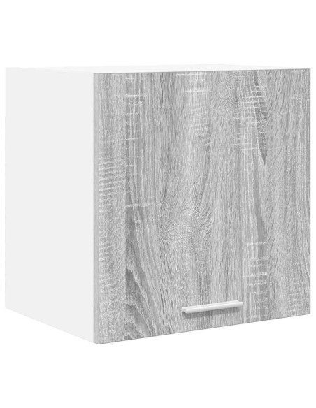 Armadio pensile con porta Riga 2 pcs Grigio Sonoma e Bianco