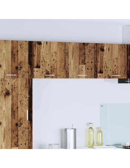 Armadio pensile Riga Rovere Affumicato e Bianco 40 x 31 x 40 cm