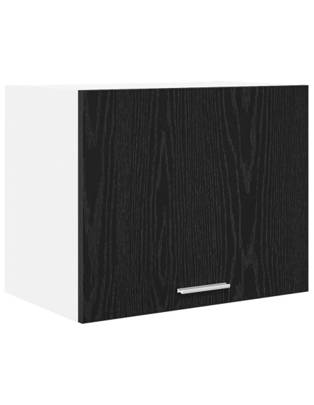 Armadio pensile con porta Riga 2 pcs Rovere Affumicato e Bianco