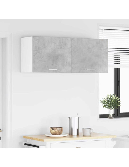 Armadio pensile Riga Grigio Cemento e Bianco 50 x 31 x 40 cm