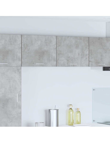 Armadio pensile con porta Riga 2 pcs Grigio Cemento e Bianco