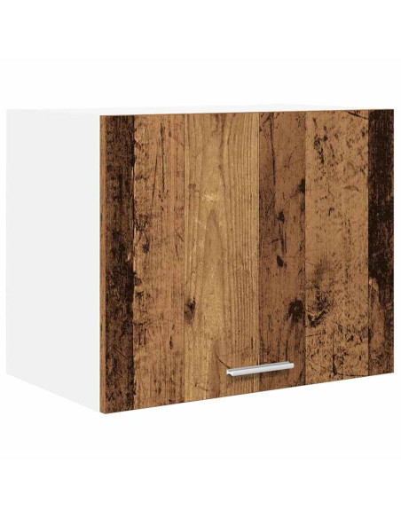 Armadio pensile con porta Riga 2 pcs Rovere Affumicato e Bianco