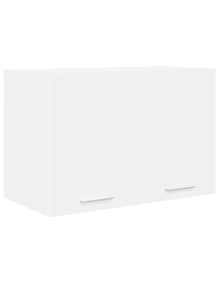Armadio pensile con porta Riga 2 pcs Bianco 60 x 31 x 40 cm