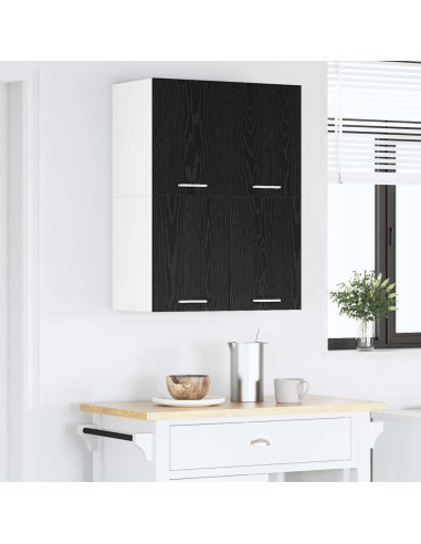 Armadio pensile Riga Rovere Affumicato e Bianco 60 x 31 x 40 cm