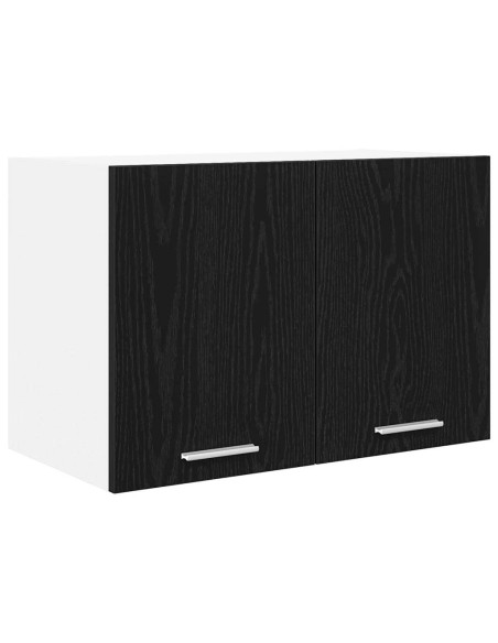 Armadio pensile con porta Riga 2 pcs Rovere Affumicato e Bianco