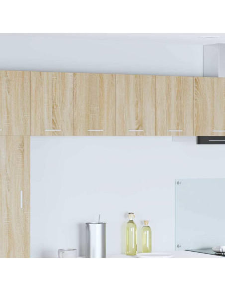 Armadio pensile con porta Riga 2 pcs Quercia Sonoma e Bianca