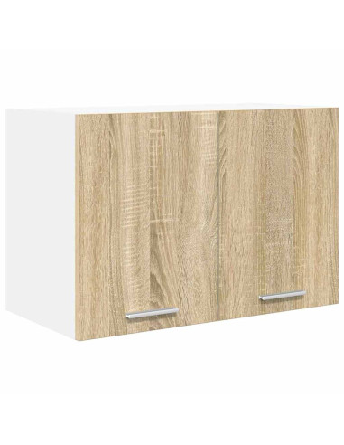 Armadio pensile con porta Riga 2 pcs Quercia Sonoma e Bianca