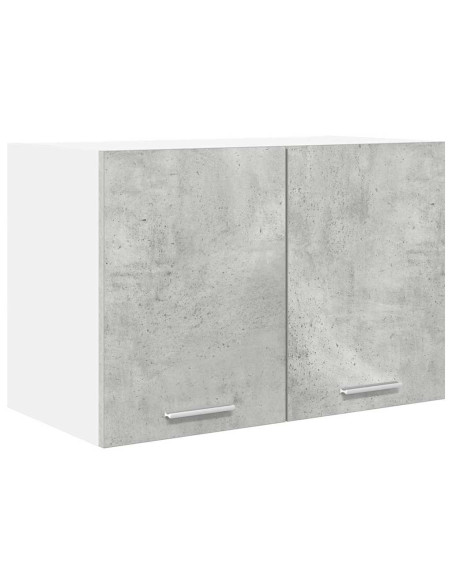 Armadio pensile con porta Riga 2 pcs Grigio Cemento e Bianco