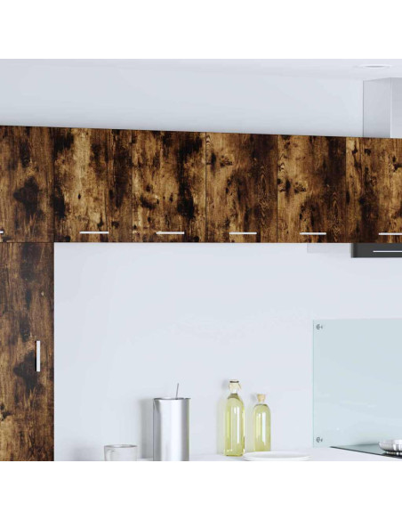 Armadio pensile Riga Rovere Affumicato e Bianco 60 x 31 x 40 cm