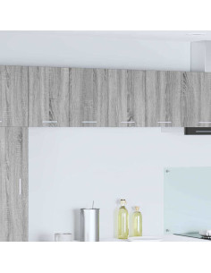 Armadio pensile con porta Riga 2 pcs Grigio Sonoma e Bianco 2