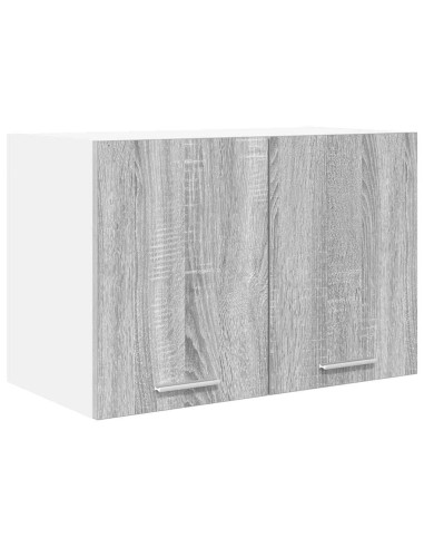 Armadio pensile con porta Riga 2 pcs Grigio Sonoma e Bianco