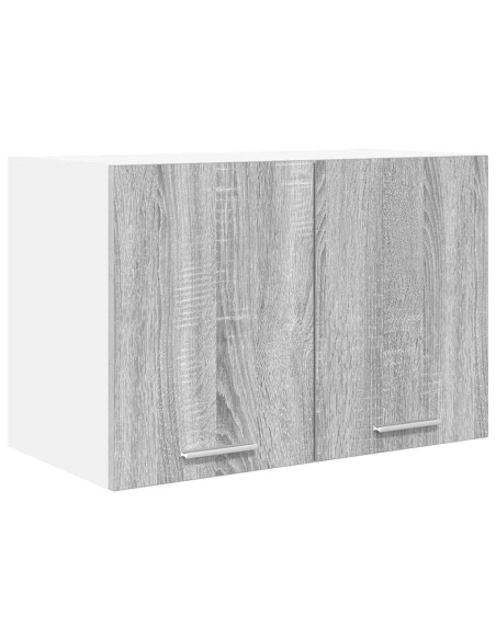 Armadio pensile con porta Riga 2 pcs Grigio Sonoma e Bianco