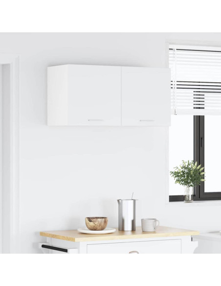 Armadio pensile Riga Bianco 80 x 31 x 40 cm Legno multistrato