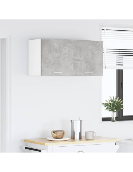 Armadio pensile con porta Riga Grigio cemento 80 x 31 x 40 cm