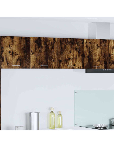 Armadio pensile con porta Riga Rovere fumé 80 x 31 x 40 cm