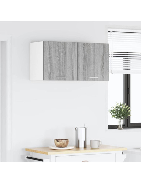 Armadio pensile con porta Riga Grigio Sonoma 80 x 31 x 40 cm