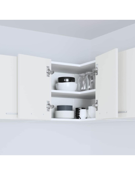 Armadio pensile Riga Bianco 57 x 57 x 40 cm Legno multistrato