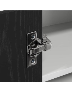 Armadio pensile Riga Rovere Affumicato e Bianco 57 x 57 x 40 cm 2