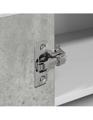 Armadio pensile Riga Grigio Cemento e Bianco 57 x 57 x 40 cm