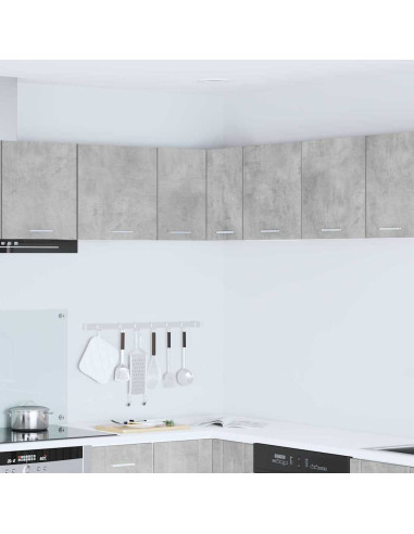 Armadio pensile Riga Grigio Cemento e Bianco 57 x 57 x 40 cm