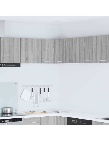 Armadio pensile Riga Grigio Sonoma e Bianco 57 x 57 x 40 cm