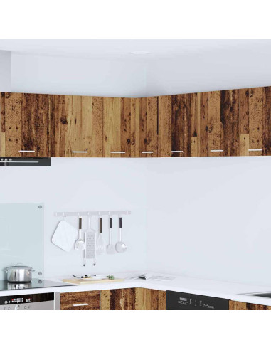 Armadio pensile Riga Rovere Affumicato e Bianco 57 x 57 x 40 cm