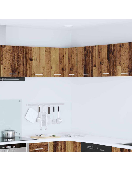 Armadio pensile Riga Rovere Affumicato e Bianco 57 x 57 x 40 cm