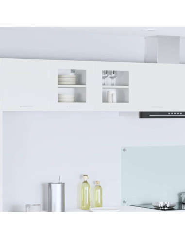 Armadio pensile con porta Riga 2 pcs Bianco 40 x 31 x 40 cm